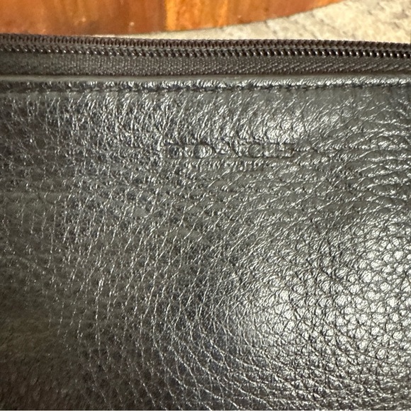 COACH Park Swingpack Purse Black Pebbled Leather Crossbody Turn Lock F - Picture 8 of 12